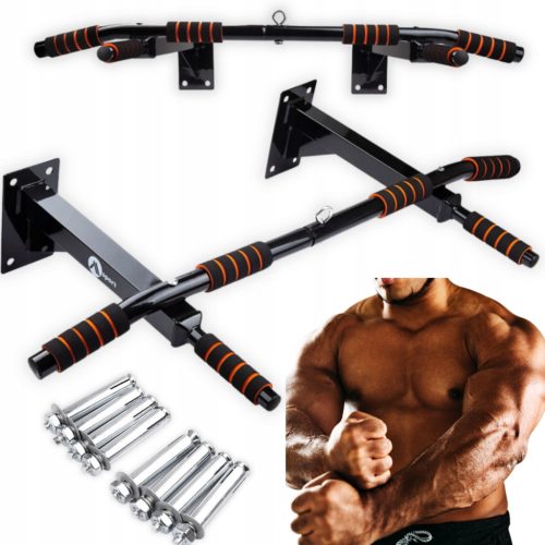  Multifunktionale Wand-Klimmzugstange bis 250 kg + Taschenhalter