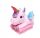  Decke mit Kissen 2in1 Rosa Einhorn-Maskottchen