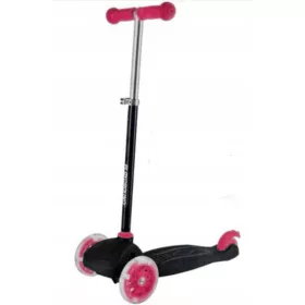  LED-DREIRAD-ROLLER, LEUCHTEND, SICHER, 50 kg, stabil, rosa