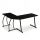  ModernHome Eckschreibtisch Eckschreibtisch 148 x 48 x 73,5 cm schwarz