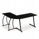  ModernHome Eckschreibtisch Eckschreibtisch 148 x 48 x 73,5 cm schwarz