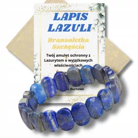    Armband des Glücks, LAPIS LAZULI - LAZURIT, facettierter Naturstein