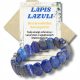  Armband des Glücks, LAPIS LAZULI - LAZURIT, facettierter Naturstein