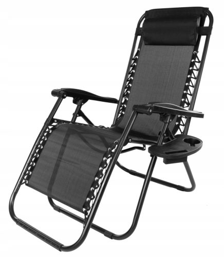  eHockers Orion Zero Gravity Liegestuhl, schwarzes Metall