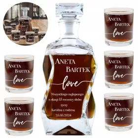    Gravierter Whisky-Dekanter, perfektes Geschenk für Hochzeitstage 1–99