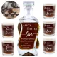  Gravierter Whisky-Dekanter, perfektes Geschenk für Hochzeitstage 1–99