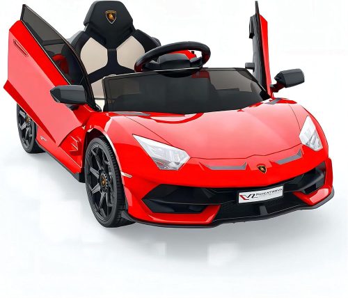  Lamborghini Kinder-Elektroauto, mit LED-Scheinwerfern, rot