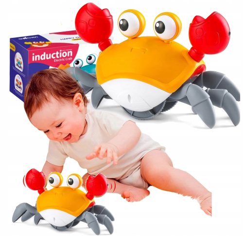  LAUFENDE, KRABBELENDE, GEHENDE KRABBE, INTERAKTIVES SPIELZEUG FÜR EIN KIND, LED XL