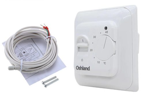  WEISSER THERMOSTAT FÜR BODENHEIZMATTEN HEIZFOLIEN bis 16A 3,6kW