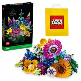    LEGO ICONS 1031300 WILD FLOWER BOUQUET LEGO THE BOTANICAL COLLECTION - 10313 + VP Papiertüte LEGO 6315792 mittel