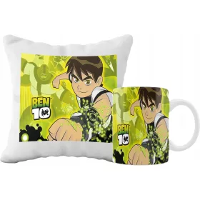    BECHER- UND KISSENSET BEN10 FEE GESCHENKIDEE VERSCHIEDENE GRAFIKEN