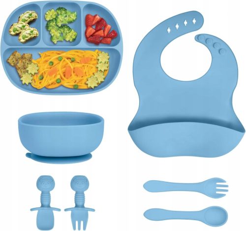  Silikon-Geschirrset, Silikongeschirr-Set für Babys