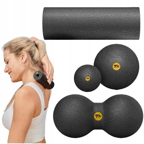  Trex Sport Roller Massageset Roller Duoball Lacrosse Ball EPP 4in1