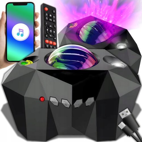  Retoo Projektorlampe, schwarz