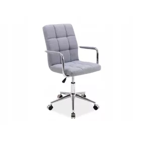  Grauer Drehsessel Q022 Stoffstuhl