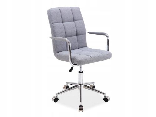  Grauer Drehsessel Q022 Stoffstuhl