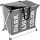  Ruhhy freistehender Wäschekorb 130l, Grau- und Silbertöne