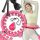  Hula-Hoop-Reifen mit Nieten Livoyn 45 cm rosa