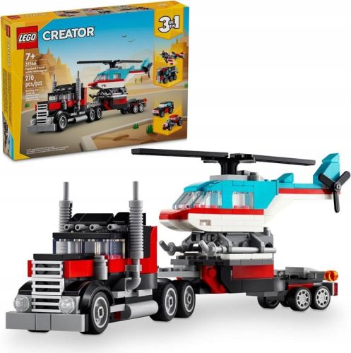  LEGO Creator 31146 Tieflader und Hubschrauber