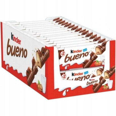 Kinder Bueno Schokoriegel, 43g, 30 Stück Packung