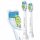 2x PHILIPS SONICARE DIAMOND CLEAN HX6062 SCHWARZE PINSELSPITZEN