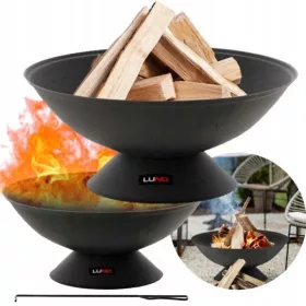    Garten Gusseisen Feuer Hitze 56 cm für Lagerfeuer Grill Kessel schwarz