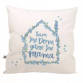  Kissenbezug „Home is where mom is“ zum Muttertag