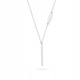    SILBERNE HALSKETTE Damenkette pr. 925-Krawatte mit einem Belka-Stick