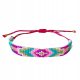  Zartes aztekisches Boho-Perlenarmband, verstellbar an einer Schnur, für den Sommer