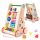  WANDERER, RÄTSEL, HOLZSCHIEBER FÜR KINDER, PUZZLE, SENSORISCHER WÜRFEL + klassische EcoKidWood-Aufkleber, 1 Stk.