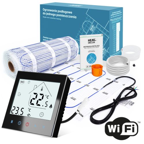  HD-MAT Heizmatte | Thermostat T1000.B.WIFI | 150 W/m² | 4 m² Set