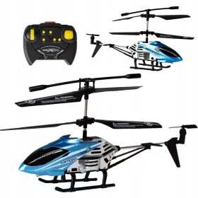    Ferngesteuerter RC-HUBSCHRAUBER mit Fernbedienung, blaue LED-Drohne