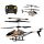  Ferngesteuerter RC-HUBSCHRAUBER, Drohne, silberorange Farbe