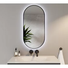  Ovaler LED-Wandspiegel Loft 50x70