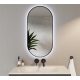  Ovaler LED-Wandspiegel Loft 50x70
