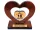 Herz zum 18. 30. 40. 50. 60. 70. 80. Geburtstag, Statuette, Geschenk mit Gravur