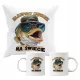  BECHER + KISSEN-SET DER BESTE ANGELANGLER ALS ANANGER-GESCHENK
