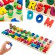 HOLZ-PUZZLE-SORTER BLÖCKE ALPHABET-ZAHLEN