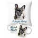  KISSEN + BECHER FRANZÖSISCHE BULLDOGGE + NAME HUND HUND SCHÜLER GESCHENK
