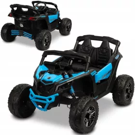    BATTERIE QUAD FAHRZEUG MAVERICK BUGGY LEISTUNGSFÄHIGE FERNBEDIENUNG 4X4 BLAU 800W