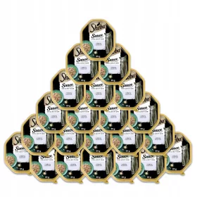    Sheba Sauce Collection Nassfutter für ausgewachsene Katzen mit Kalbfleisch in heller Sauce 85 g