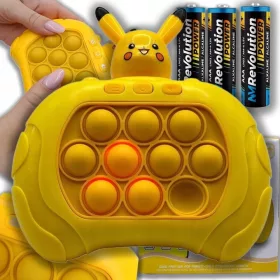   POP IT POPIT PIKACHU SPIEL ELEKTRISCHES ARCADE-SPIEL + 3 KOSTENLOSE BATTERIEN