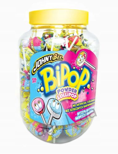 Johny Bee BiPop Fruchtige Lutscher 125 Stück - Gemischte Geschmacksrichtungen 1000g