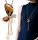  Lange Goldkette mit BUTTERFLY-Kristallen