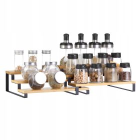  Songmics Gewürzregale 32 x 24,5 x 11,2 cm schwarzbraun