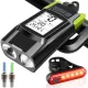  LED-FAHRRADLAMPE, KABELLOSER ZÄHLER, HUPE