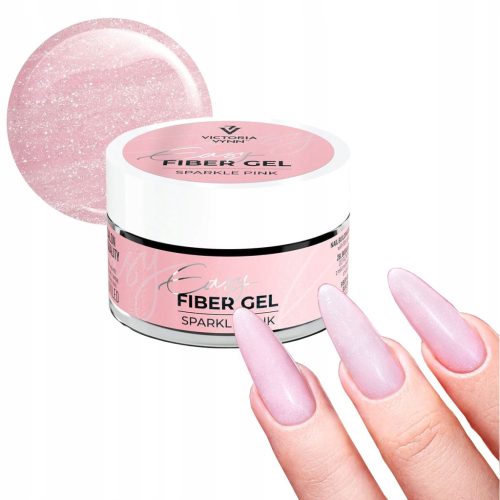  VICTORIA VYNN EASY FIBER GEL AUFBAUGEL MIT SPARKLE ROSA MIKROFASER 50 ml