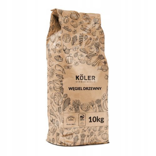  KOLER Holzkohle zum Grillen 10kg DICKE STÜCKE gastronomisch