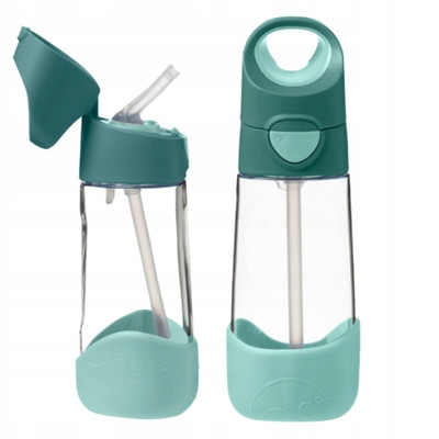 Tritan-Flasche mit Strohhalm B.Box BB500307 Emerald Forest 450 ml
