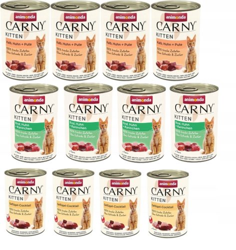 24x400g ANIMONDA Kitten Food Kätzchen-Geschmacksmischung